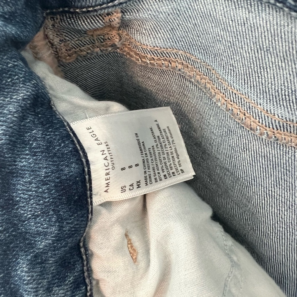 American Eagle Stretch Curvy Hi Rise Shortie 8 - Picture 4 of 5